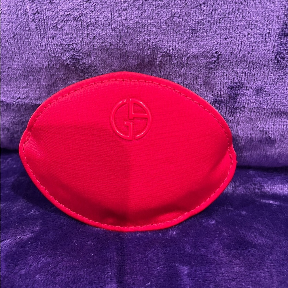 Giorgio Armani Red Mirror Compact with Case